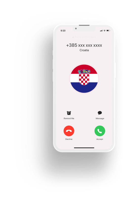 Croatian Phone Number